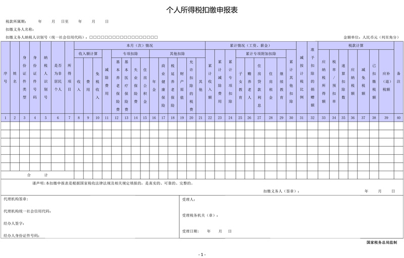 國家稅務總局發布公告 明確全面實施新個稅法若干征管銜接問題